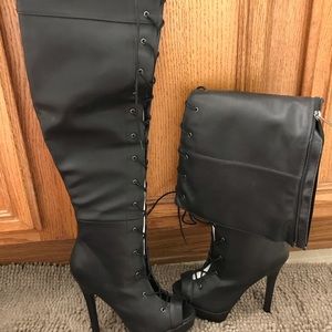 Thigh high boots from Shoe Dazzle
